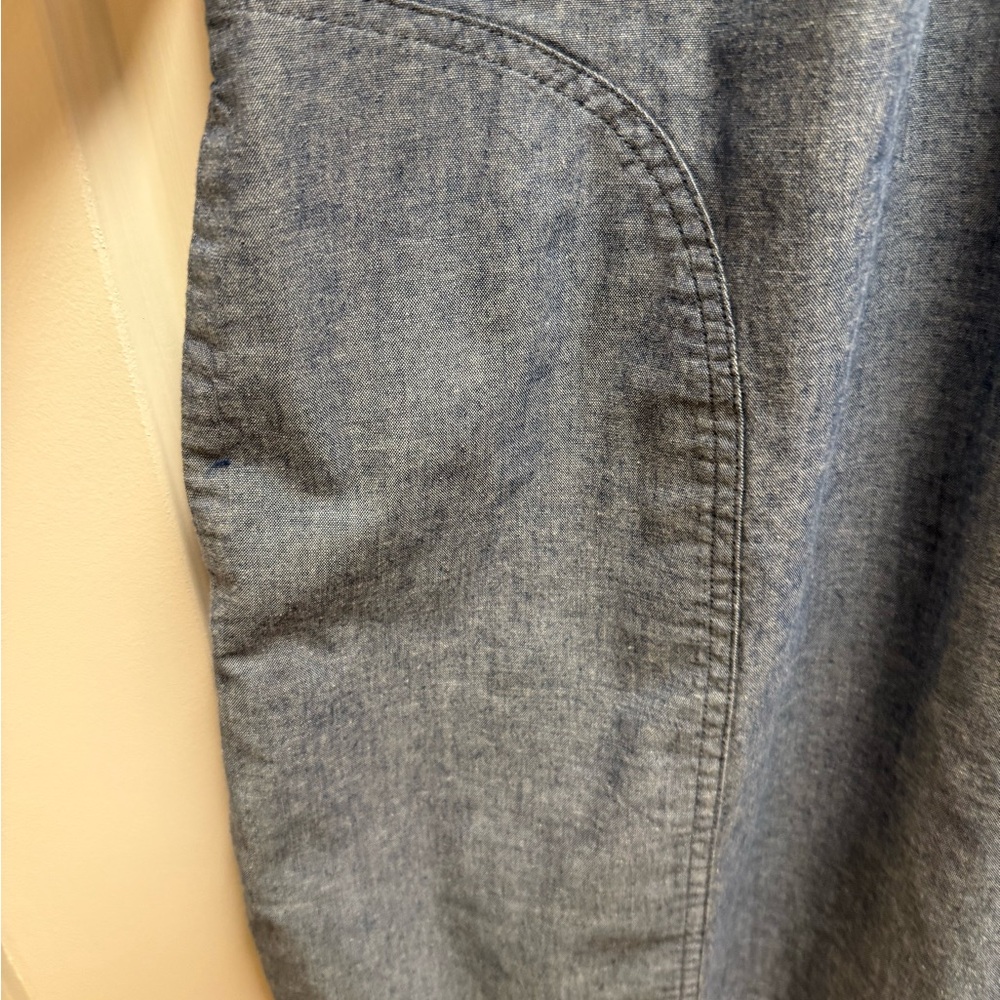 Banana Republic Chambray Above the Knee Denim Shirtdress, Size Small Like New - Picture 10 of 12